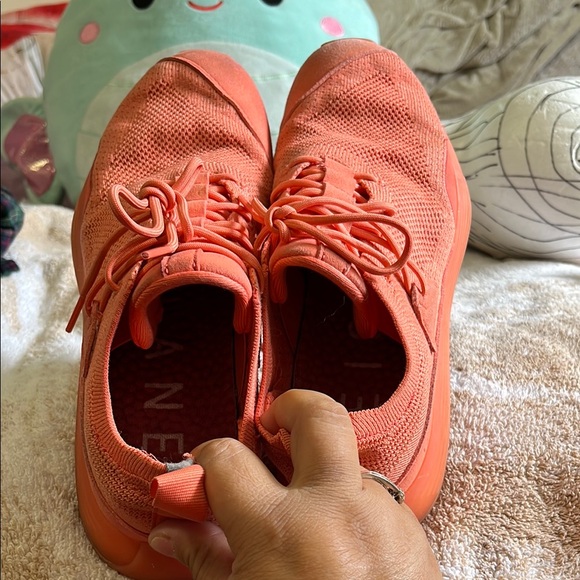 LANEIGE Orange High-Top Sneakers with Textured Design - Picture 5 of 9